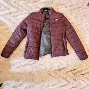 New Balance Women's Maroon Puffer Jacket